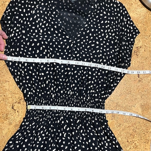 Rails Karla Black & Ivory Spots Mini Dress Sz S - Picture 10 of 11